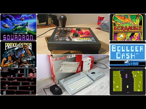 Borsuk Gry TV: ATARI XL/XE - Test Joysticka / Mini Arcade Sticka JOYCART (dla komputerów 8 i 16 bit)