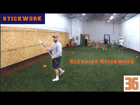 Ball handling drills for clearing | 36 Lacrosse Virtual Training