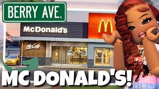 if berry avenue had a McDonald’s! 🍟 ￼