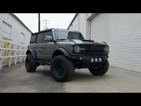 Ford Bronco Transformation | Unleashing Black Rhino Alpha Wheels in Midnight Blue!