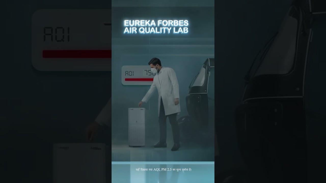 Heavy Traffic Smoke vs Forbes Air Purifier. Here’s the Result. | Hindi 30 sec