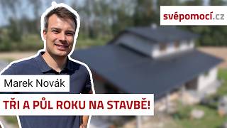 Marek staví dům z vápenopísku na keramzitové desce