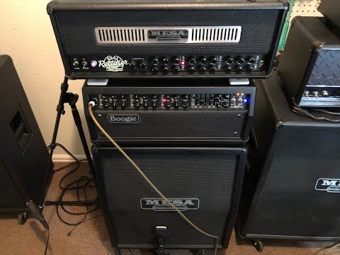 Mesa Boogie Mark V vs Dual Rectifier Multi-Watt tone comparo. ESP Hanneman. V30.