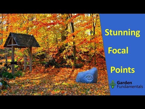Focal points used to enhance Aspen Grove Gardens (virtual fall visit)