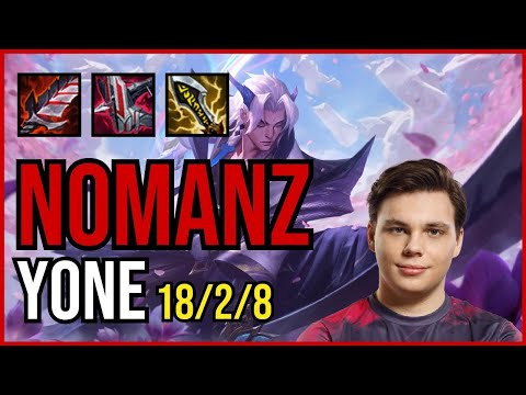 NOMANZ - YONE Mid - EUW Challenger - Patch 11.6 QUADRAKILL