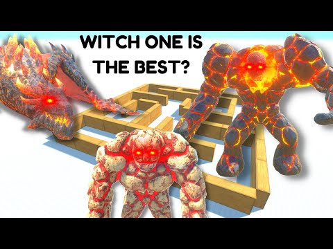 WHICH LAVA TRIO UNIT IS THE BEST - WHO CAN KILL THE MOST UNITS IN MAZE? - ARBS