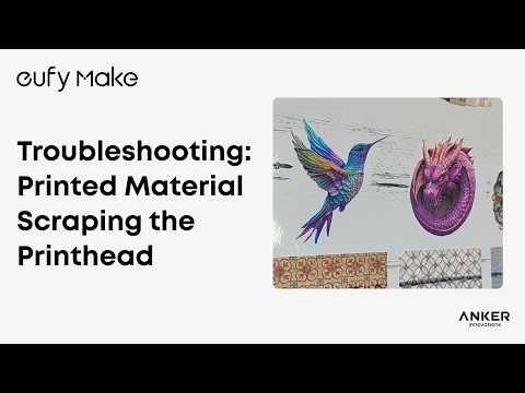 Troubleshooting: Printed Material Scraping the Printhead