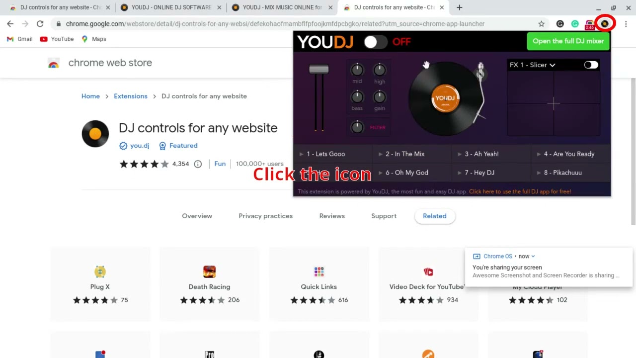 How to dj on chrome os
