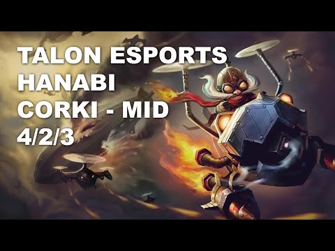 Talon Esports Hanabi Mid Corki vs Galio - KR Grandmaster Patch 10.8