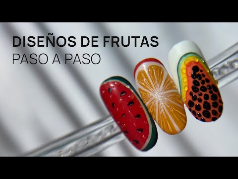 Diseños de uñas para verano 2024: nail art con frutas paso a paso 🍑🍉🍊