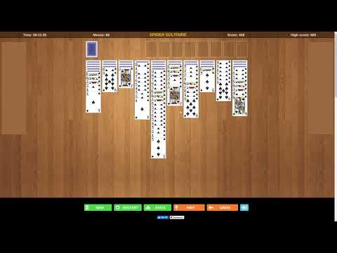 Solitaire Spider Classic (1, 2, 4 suits) — jokatzeko online free on Playhop