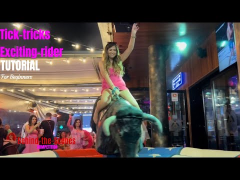 Best mechanical bull riding 🤪🐂💯 20/03/2024 #benidrom #funny walkingtour