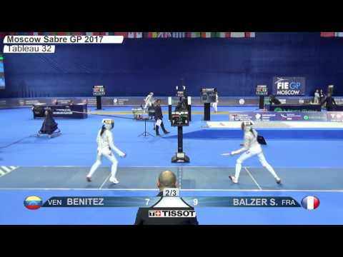 FE F S Individual Moscow RUS Grand Prix 2017 T32 10 blue BALZER FRA vs BENITEZ ROMERO VEN