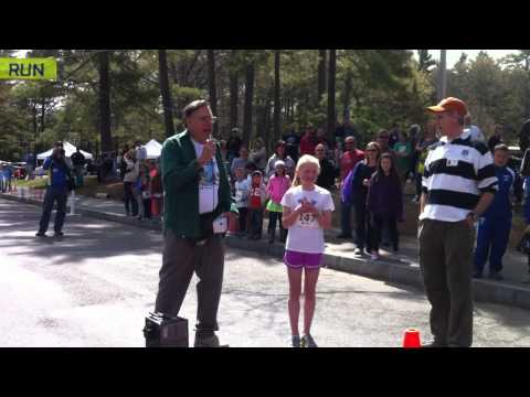 Great Bear Run 2013 (Needham, MA) - Happy Birthday to Girl Running
