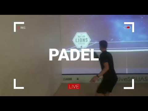 Racketlon elite player x interactiveSQUASH King of the Court game