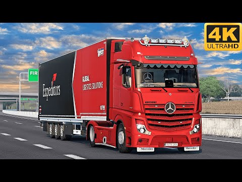 4K | ETS2 1.44 | Mercedes Actros MP5 | Roma 🇮🇹 󠁧󠁢󠁳󠁣 - Florence 🇮🇹