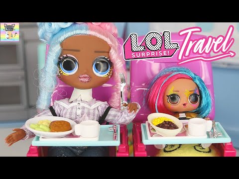 FULL Airplane Movie - LOL Family Travel Routine  Doll Story Barbie Airplane Movie
