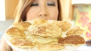 100% Natural Banana Pancakes - Gluten Free, Flourless, Low Calorie | FOOD BITES Recipe