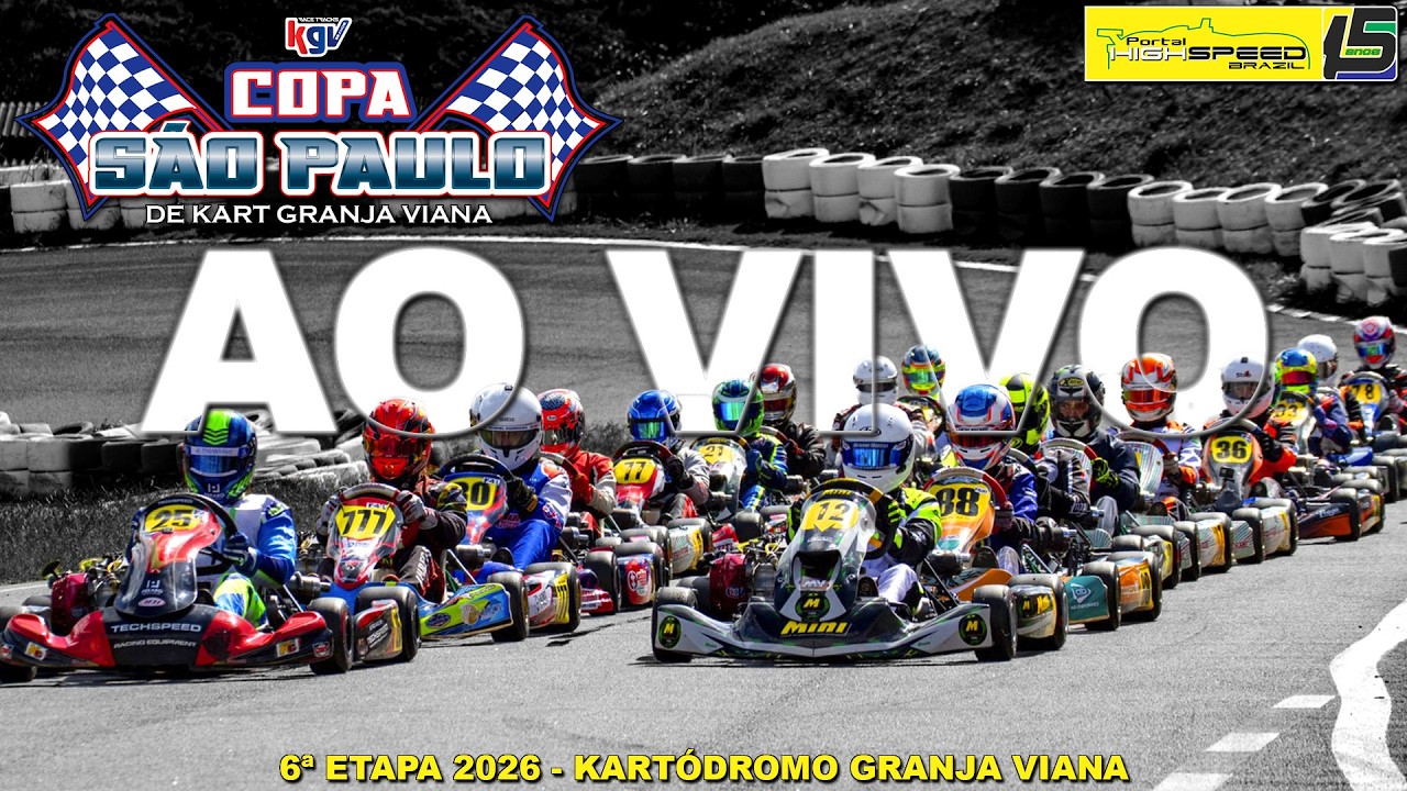 🔴 COPA SÃO PAULO DE KART GRANJA VIANA | 6ª Etapa 2026 | Granja Viana (SP) | Ao Vivo