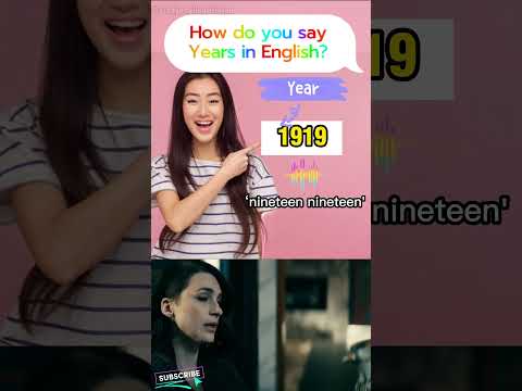 Proven Ways of Saying the Years 1100, 1919,1901 Correctly in English #english #shorts
