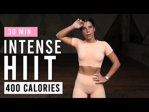 30 Min Intense HIIT Workout For Fat Burn Cardio Burn 400 Calories At Home No Equipment