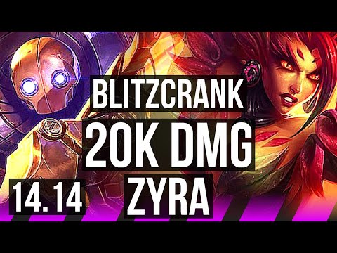 BLITZCRANK & Kai'Sa vs ZYRA & Ezreal (SUP) | 20k DMG, 600+ games | EUW Master | 14.14