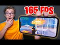 Playing Fortnite Mobile on 165 FPS... (insane performance)