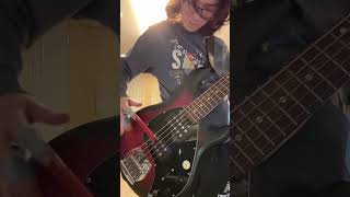 King Crimson Sleepless Bass Riff with homemade Funk Fingers #kingcrimson #tonylevin #progrock
