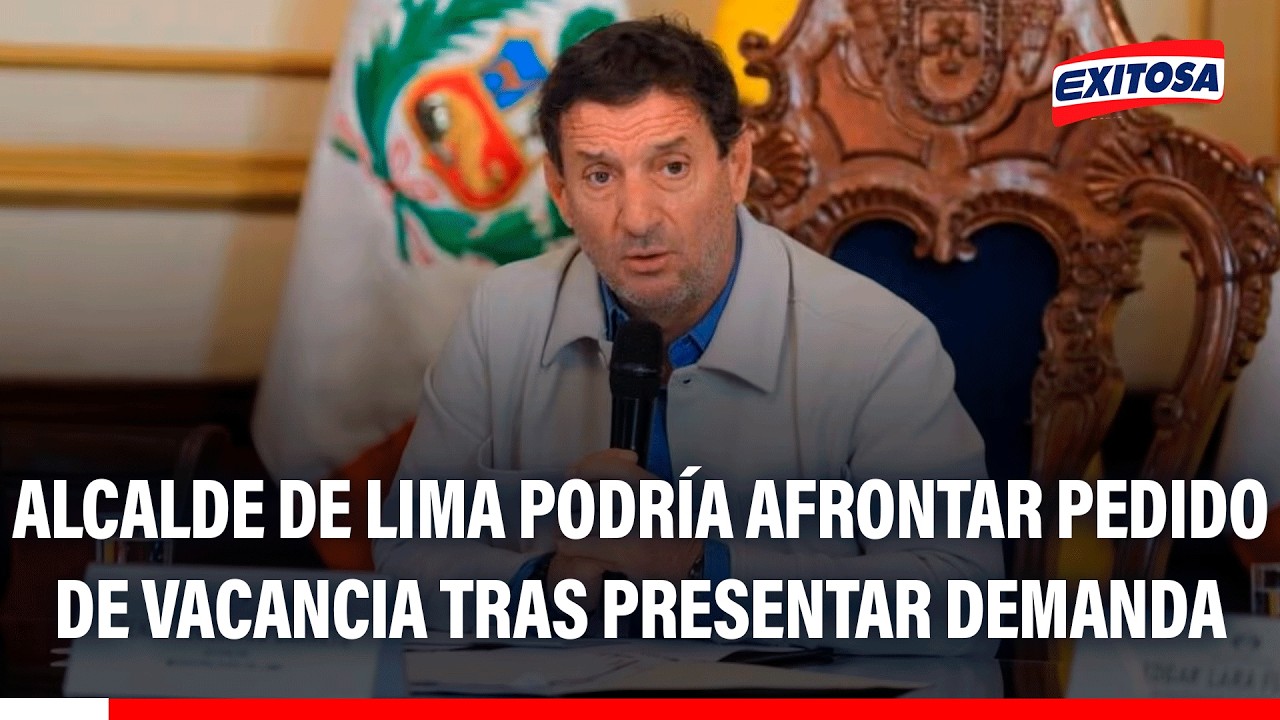 🔴🔵 Alcalde de Lima podría afrontar pedido de vacancia tras presentar demanda competencial