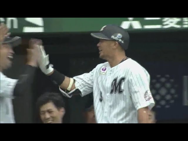 【4回表】1996安打目は3年ぶりの一発!! マリーンズ・福浦の1号同点ソロホームラン!! 2018/9/9 L-M