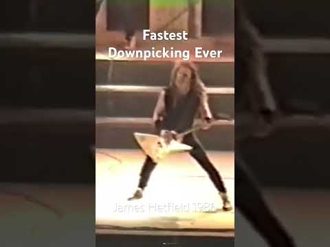 Fastest Guitar Play Ever | Fastest Downpicking Ever | James Hetfield At his Peak | Metallica 1986