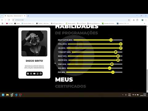 Criando layout de portfólio para Dev