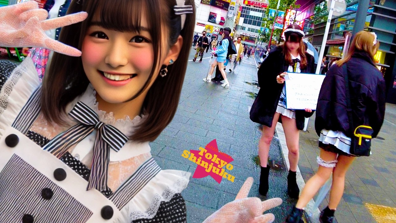 Tokyo, Shinjuku 👍 After the rain 💖 4K Nonstop 1 hour