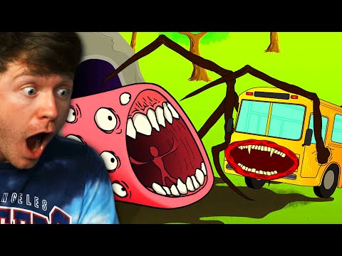 Reacting to BUS EATER vs TRAIN EATER! (Insane)
