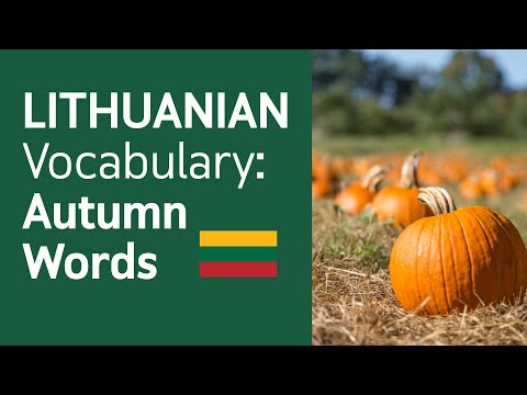 Learn Lithuanian Autumn Words & Phrases 🇱🇹 | EASY A1 Vocabulary for Beginners