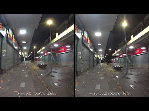 Sony AZ1 XAVC 25fps vs 50fps