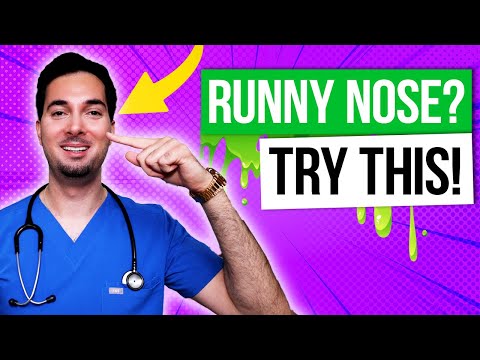 How to get rid of a runny and stuffy nose fast in 1 minute remedy