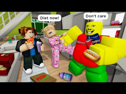 A DIET DAY 4: WEIRD STRICT DAD NEEDS DIET 🍕 Roblox Brookhaven 🏡 RP - Funny Moments