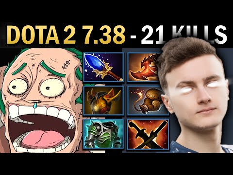 Pudge Gameplay Miracle with 21 Kills and Cuirass - Dota 2 7.38