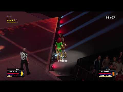 WWE 2K18 - The Claw VS Jean Grey + 60 Minute Falls Count Anywhere Iron Women Match