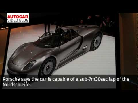 Geneva motor show: Porsche 918 Spyder concept by autocar.co.uk