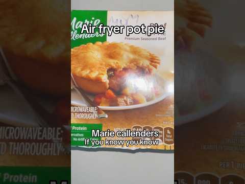 Air fryer pot pie|if you know you know|marie callenders|frozen meals|