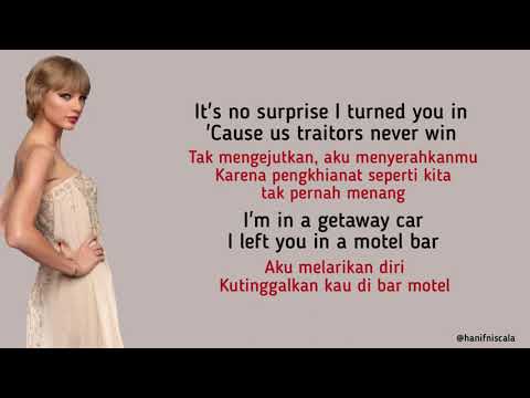 Taylor Swift - Getaway Car | Lirik Terjemahan