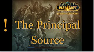The Principal Source  - WOW Classic Quest - SoD World of Warcraft Clas
