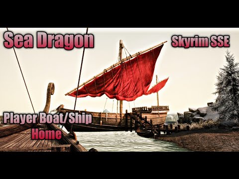 Skyrim SSE Sea Dragon - Player home ship 3.0 Player Home Mod