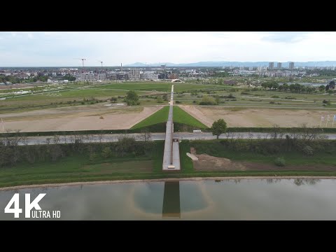 Buga 23 Drohnenflug 2 Wochen nach Eröffnung im Mai 2023 | 4k