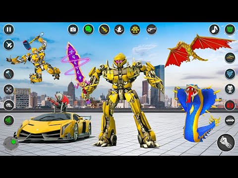 Jet Robot Tornado Transformation Simulator - Android Gameplay