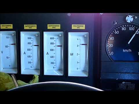 Lokomotywa EP09 przyspieszenie 0-160 km/h