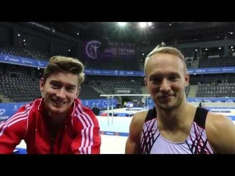 Joachim Winther og João Marcus Fuglsigs reaktioner efter konkurrencerne til EM 2017