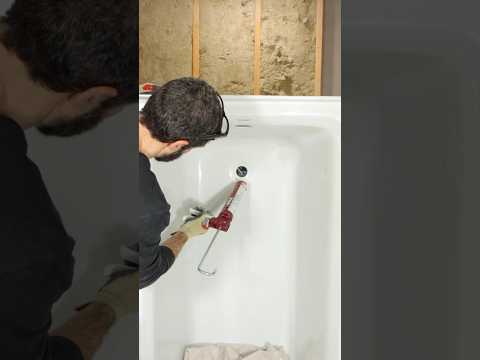 Tub Drain Installation Tips - #shorts #homerepairtutor